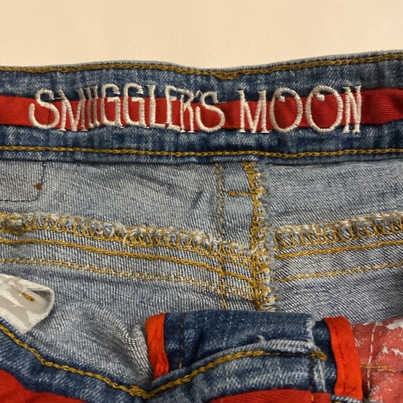 Smuggler's Moon Men's Distressed Button Up Blue Jeans Size 32x32 - Picture 4 of 14